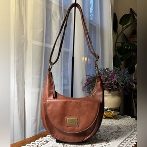 FRYE & Co Saddle Crossbody/Shoulder
Bag- Brown Faux Leather NWOT